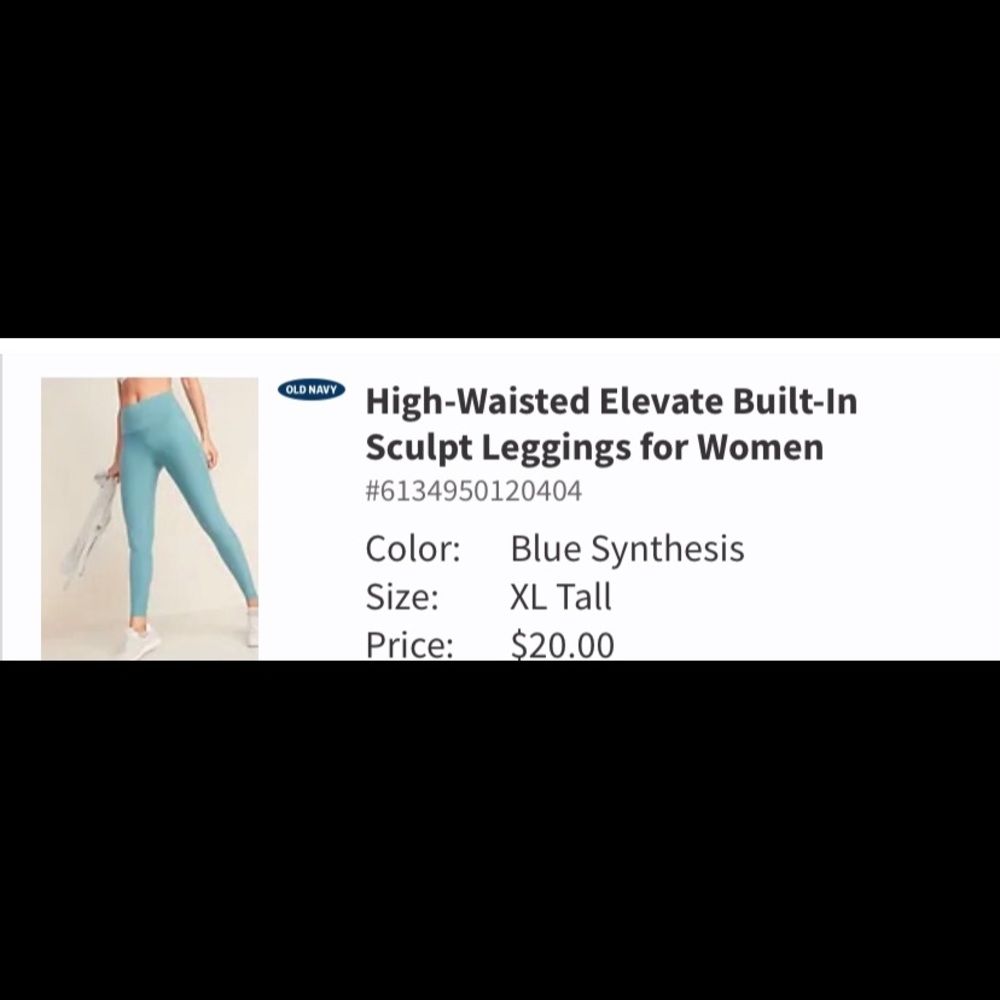 Old navy sculpt leggings